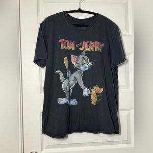 Tom and Jerry Kids Black T-Shirt